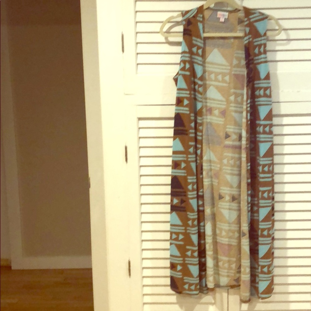 LuLaRoe Joy Vest boho vibe